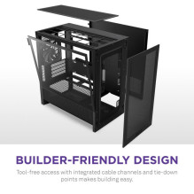 Case, NZXT, micro ATX / Mini-ITX, Black, Midi Tower, PC, CC-H31FB-01