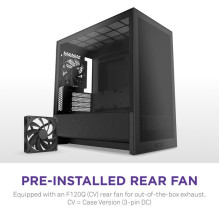 Korpusas, NZXT, micro ATX / Mini-ITX, juodas, Midi Tower, PC, CC-H31FB-01