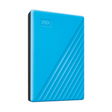 External HDD, WESTERN DIGITAL, My Passport, 4TB, USB 2.0, USB 3.0, USB 3.2, Colour Blue, WDBPKJ0040BBL-WESN
