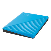 Išorinis HDD, WESTERN DIGITAL, My Passport, 4TB, USB 2.0, USB 3.0, USB 3.2, mėlyna spalva, WDBPKJ0040BBL-WESN