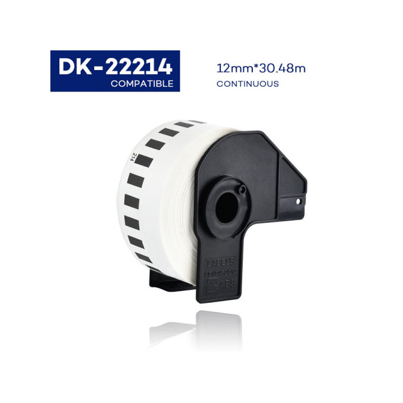 Analoginė juostelė Brother DK-22214 (12mm x 30,48m)