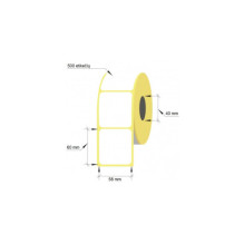 Lipnios termo etiketės 58x60mm. 500 vnt