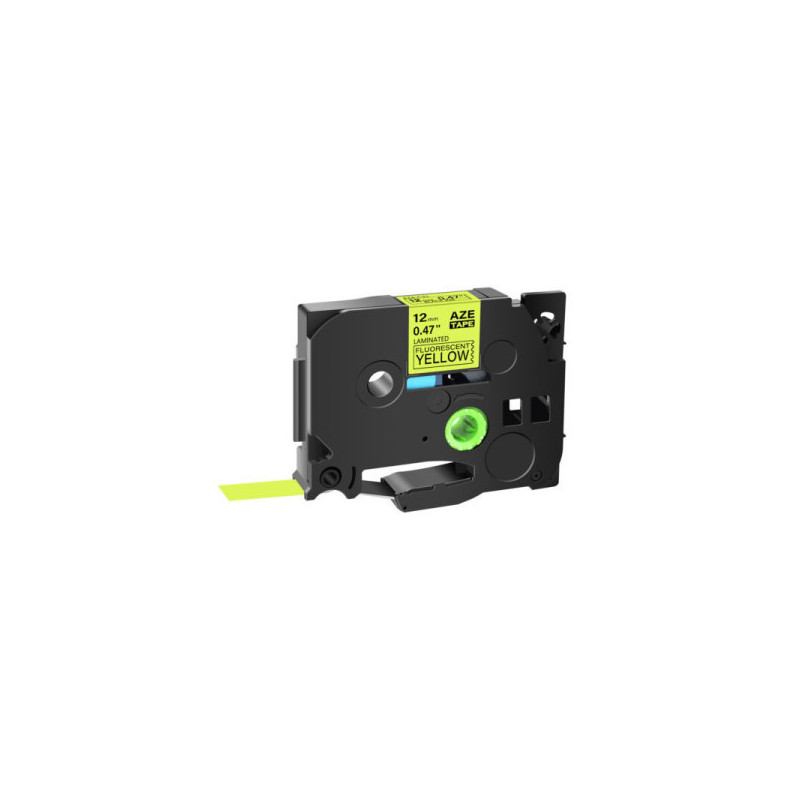 Analog tape Brother TZe-C31 12mm (Black / Fluo Yellow)