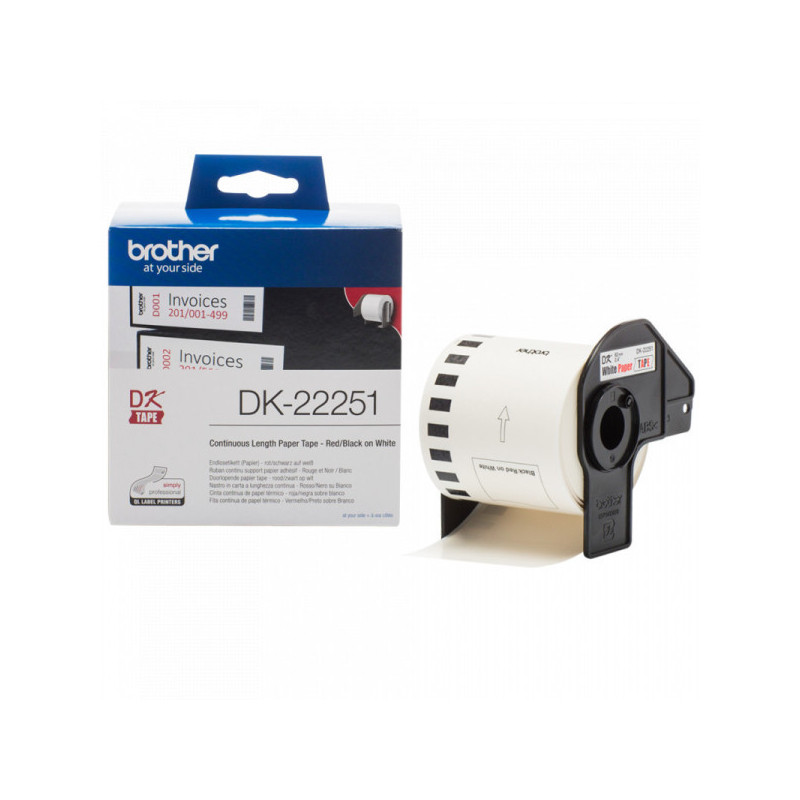 OEM Brother DK22251 62MM Black Red