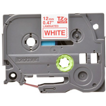 OEM BROTHER TZE232 12 RED ON WHITE