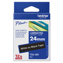 OEM lipni juostelė Brother TZe-355 White on Black OEM lipni juostelė Brother TZe-355 White on Black