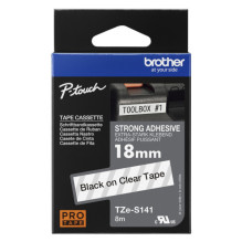 OEM Brother TZE-S141 Black on Clear OEM Brother TZE-S141 Black on Clear
