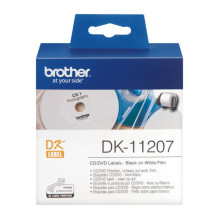 OEM tape Brother DK-11207 CD / DVD black on white OEM tape Brother DK-11207 CD / DVD black on white