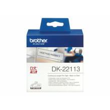 OEM lipdukai Brother DK22113 juoda ant skaidrios 62mm
