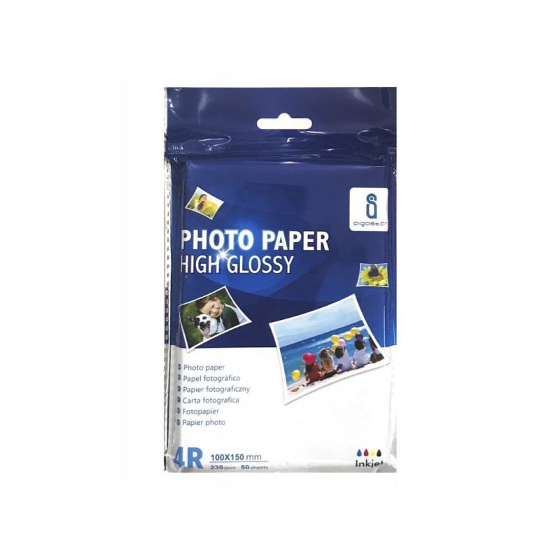 AIGOSTAR Blizgus Fotopopierius, 50 lapų, 230g., A6