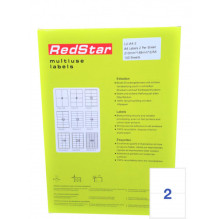 RedStar Self-Adhesive Paper A4, 2 labels, 100 sheets