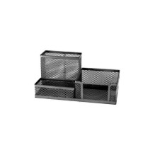 Pencil case Forpus, 3 compartments, black Pencil case Forpus, 3 compartments, black