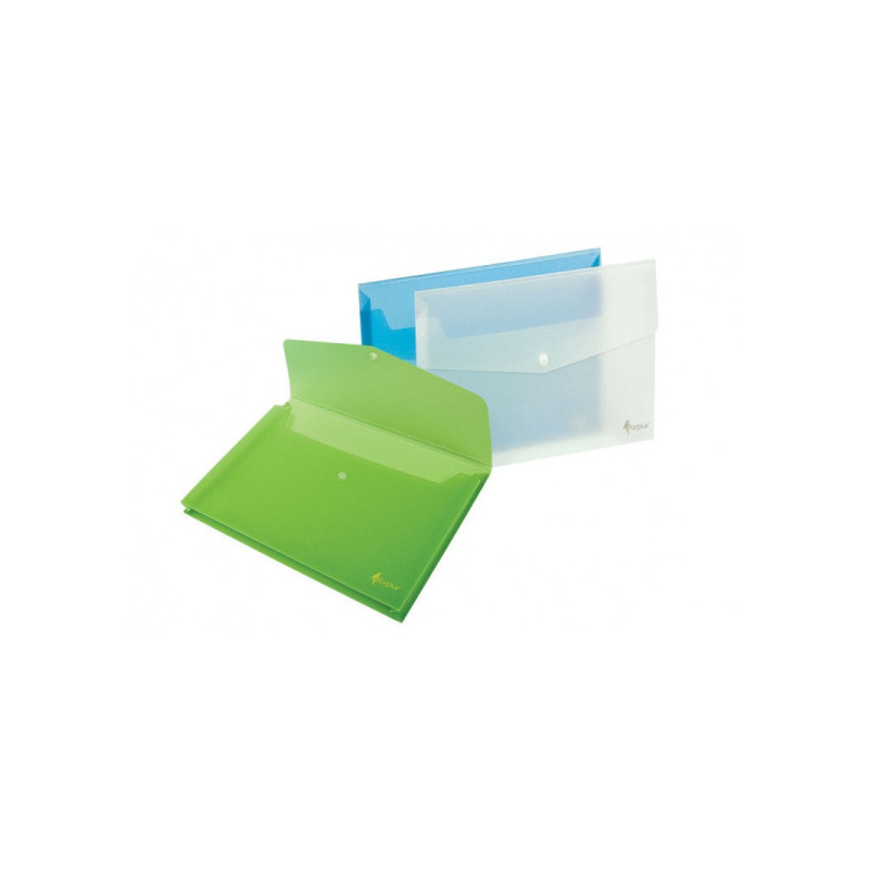 Folder with print Forpus, A4, plastic, transparent