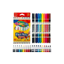Flomasteriai Colorino Kids dvipusiai, 10 spalvų Flomasteriai Colorino Kids dvipusiai, 10 spalvų