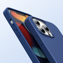 Ugreen Protective Silicone Case guminis lankstus silikoninis dėklo dangtelis skirtas iPhone 13 Pro mėlynas