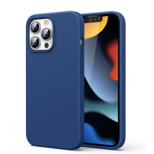 Ugreen Protective Silicone Case guminis lankstus silikoninis dėklo dangtelis skirtas iPhone 13 Pro Max mėlynas
