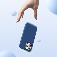 Ugreen Protective Silicone Case guminis lankstus silikoninis dėklo dangtelis skirtas iPhone 13 Pro Max mėlynas