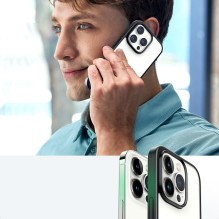 Ugreen LP635 Kickstand apsauginis dėklas kietas dangtelis su geliniu rėmeliu ir įmontuotu stovu, skirtas iPhone 14 Pro B