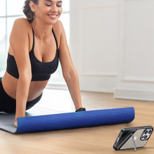 Ugreen LP635 Kickstand apsauginis dėklas kietas dangtelis su geliniu rėmeliu ir įmontuotu stovu, skirtas iPhone 14 Pro B