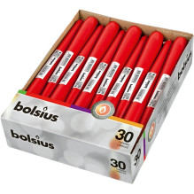 Candle, conical Bolsius, 24.5 cm, red