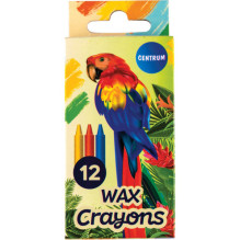 Parrot wax crayons, 12 colors