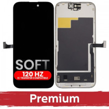 Ekranas skirtas iPhone 15 Pro juodas (SOFT OLED / Stable 120Hz / Premium) *Self-Diagnosable*