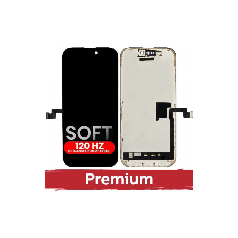 Ekranas skirtas iPhone 16 Pro juodas (SOFT OLED / Stable 120Hz / Premium) *Self-Diagnosable*