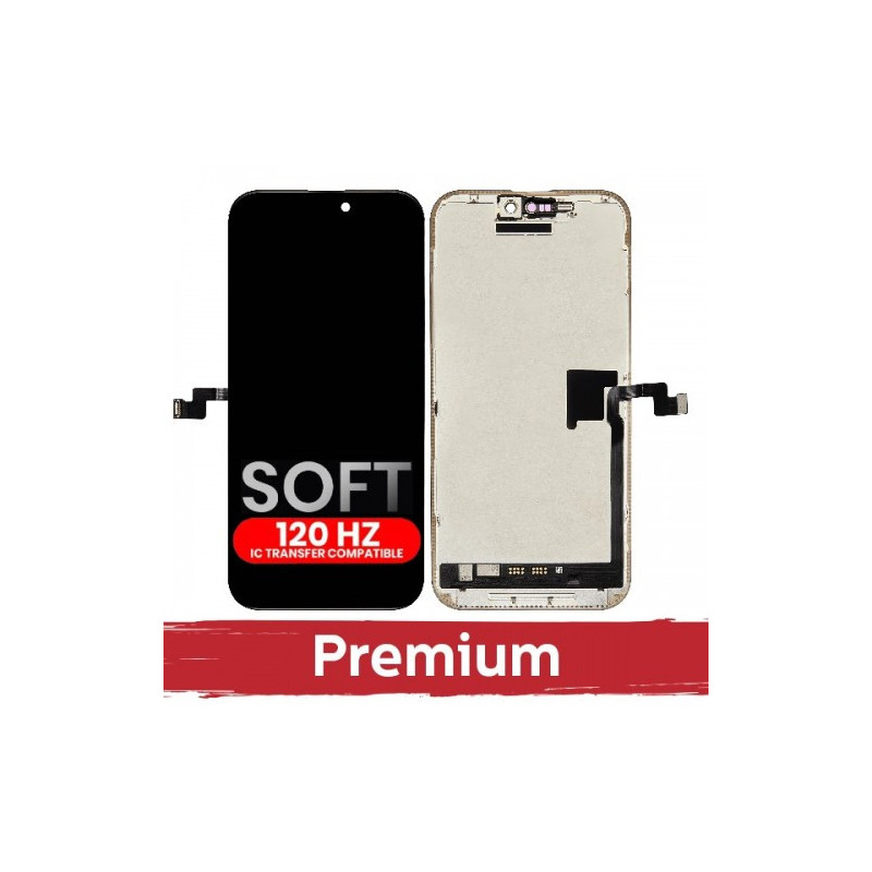 Ekranas skirtas iPhone 16 Pro Max juodas (SOFT OLED / Stable 120Hz / Premium) *Self-Diagnosable*