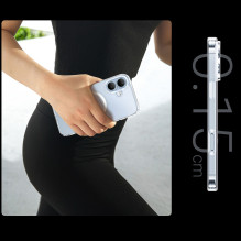 Ugreen Classy skaidrus magnetinis dėklas, skirtas iPhone 16 Plus – skaidrus