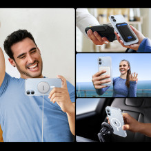 Ugreen Classy skaidrus magnetinis dėklas, skirtas iPhone 16 Plus – skaidrus