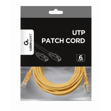 PATCH CABLE CAT6 UTP 3M / YELLOW PP6U-3M / Y GEMBIRD PATCH CABLE CAT6 UTP 3M / YELLOW PP6U-3M / Y GEMBIRD