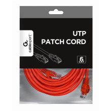 PATCH CABLE CAT6 UTP 5M / RED PP6U-5M / R GEMBIRD PATCH CABLE CAT6 UTP 5M / RED PP6U-5M / R GEMBIRD