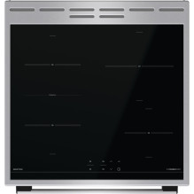 „Gorenje GEIT6C60XPG“ viryklė Laisvai pastatoma viryklė Indukcinė kaitlentė su zonine kaitlente A