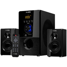 SVEN MS-2050 30W+2x12.5W LED ekranas Garsumo valdymas priekyje USB / SD kortelės palaikymas Sieniniai palydovai MUTE, SL
