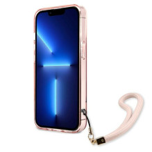 Guess Translucent Stap Case for iPhone 13 Pro Max - Pink