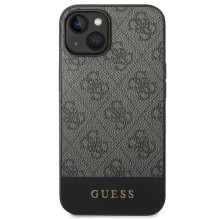 Guess 4G Stripe Collection Case for iPhone 14 / 15 Plus - Gray
