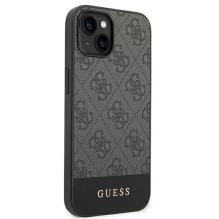 Guess 4G Stripe Collection Case for iPhone 14 / 15 Plus - Gray