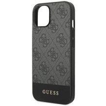 Guess 4G Stripe Collection Case for iPhone 14 / 15 Plus - Gray