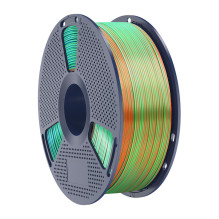 Sunlu PLA+ Silk Tri-Color Filament (orange, blue, and green) Sunlu PLA+ Silk Tri-Color Filament (orange, blue, and green)