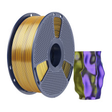 Sunlu PLA+ Silk Tri-Color Filament (Black, Gold, and Purple) Sunlu PLA+ Silk Tri-Color Filament (Black, Gold, and Purple)
