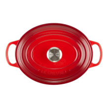 Cookware - Le Creuset Signature Oval Frying Pan 31cm Cherry Red