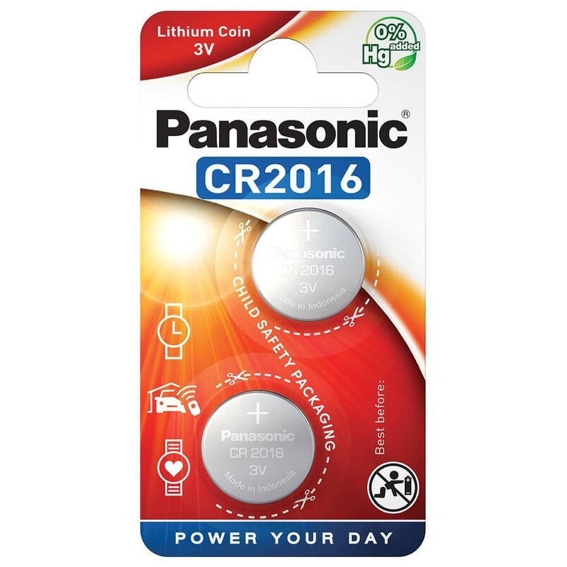 Battery Panasonic Lithium CR2016 (2 pcs.)