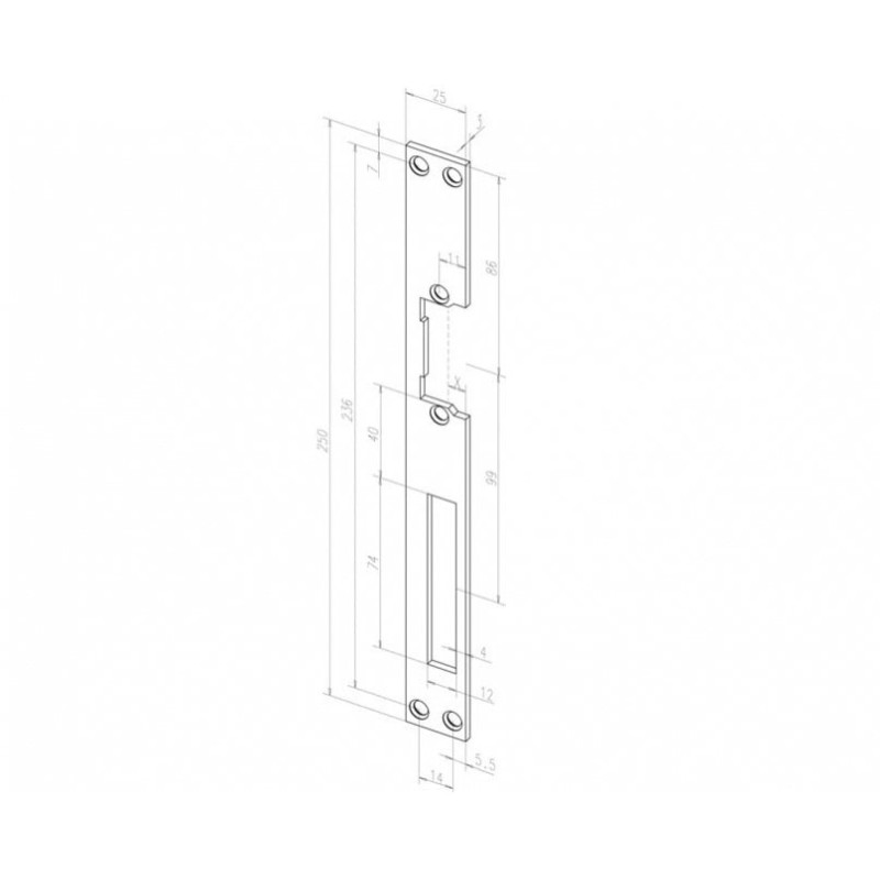 Electric shutter strip EFF EFF - ASSA ABLOY 02140