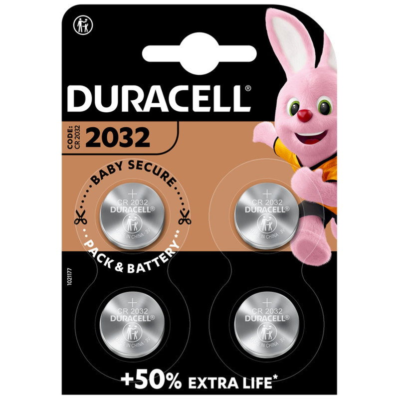 Battery Duracell Lithium CR2032 (4 units)