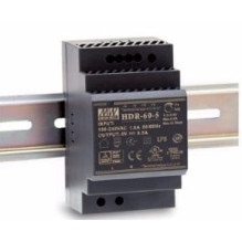 Switching power supply 24V 60W 2.5A, DIN rail mount, MEAN WELL, HDR-60-24
