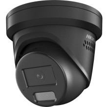 Hikvision dome DS-2CD2347G2H-LISU / SL F2.8 (juoda, 4 MP, 30 m. IR 30 m. LED, Hybrid light)