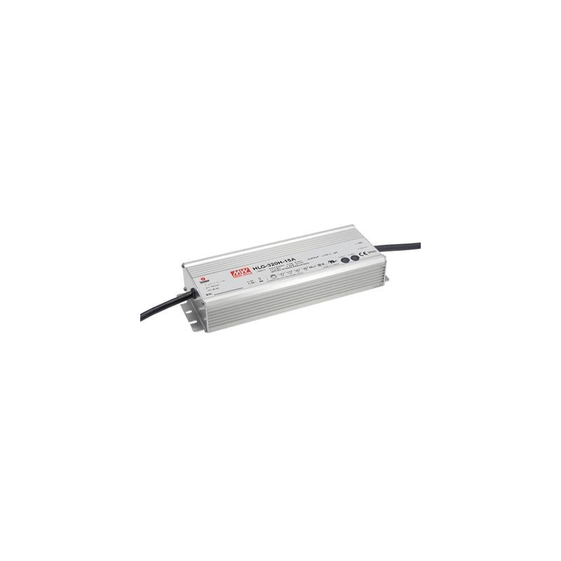 Impulsinis maitinimo šaltinis LED 24V 320W 13.34A, PFC, IP67 dimeriuojamas, MEAN WELL, HLG-320H-24B