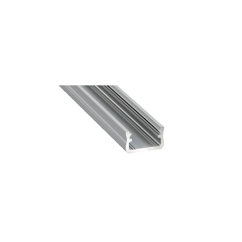 Aluminum anodized profile for Lumines LED strips A (gray, anodized, 2m)