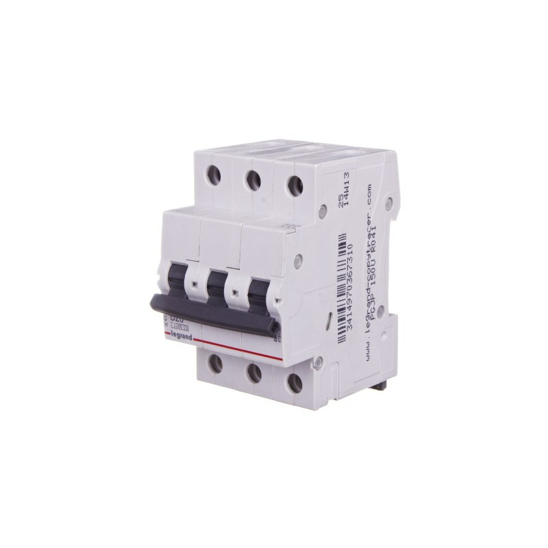 Circuit breaker MCB RX3 Legrand 419236 (20A, 3P, 400V, 6kA)
