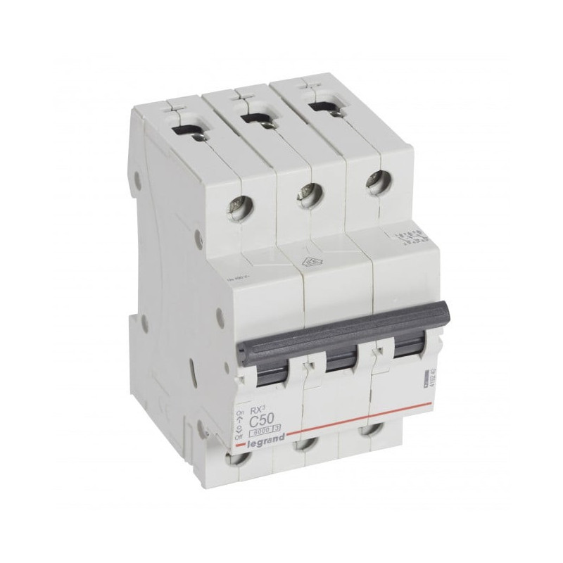 Automatinis jungiklis MCB RX3 Legrand 419240 (50A, 3P, 230V, 6kA)